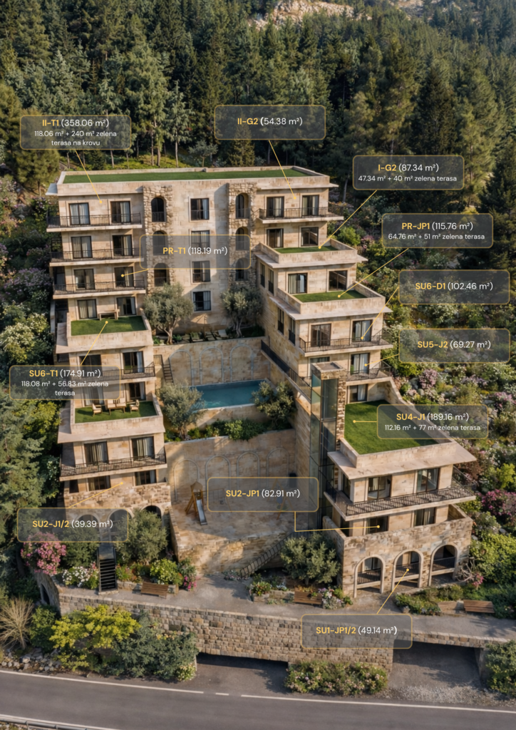 Montenegrina Residence - Studio Apartman - 26.78m2 - 2. sprat - Pogled na more - #SU3-G2 104 Montenegrina Residence - Studio Apartman - 26.78m2 - 2. sprat - Pogled na more - #SU3-G2 103