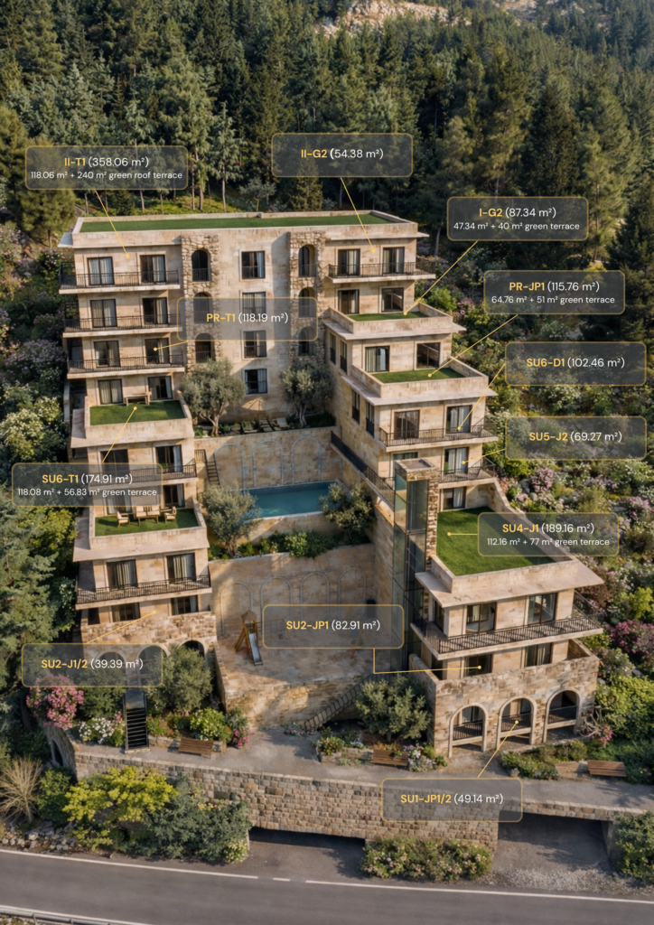Montenegrina Residence - Studio Apartman - 26.78m2 - 2. sprat - Pogled na more - #SU3-G2 106 Montenegrina Residence - Studio Apartman - 26.78m2 - 2. sprat - Pogled na more - #SU3-G2 105