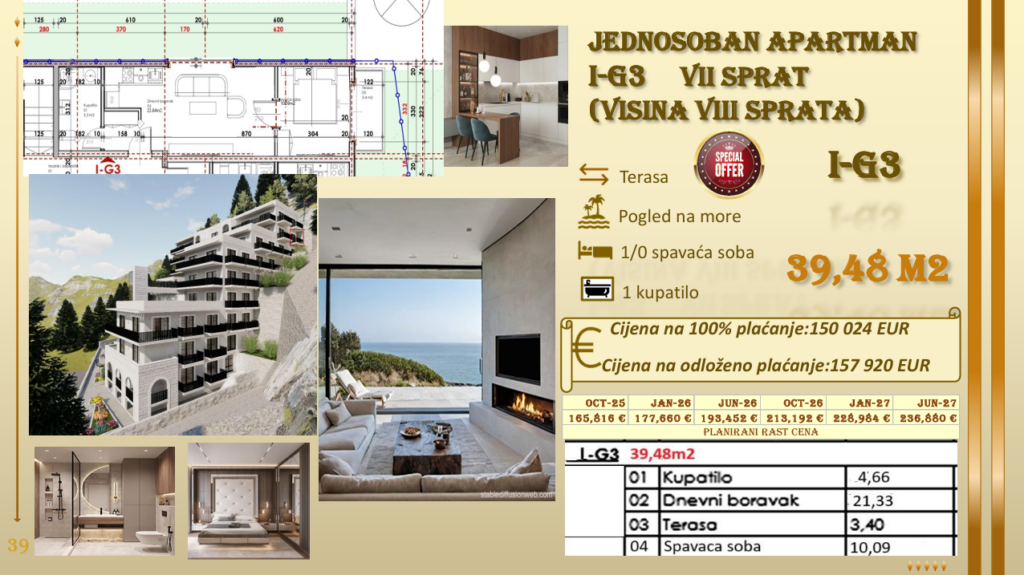 Jednosoban Apartman Na Prodaju Sa Terasom #I-G3 13