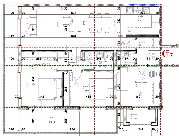Trosoban Apartman Panoramski Pogled Na More #II-T1 23