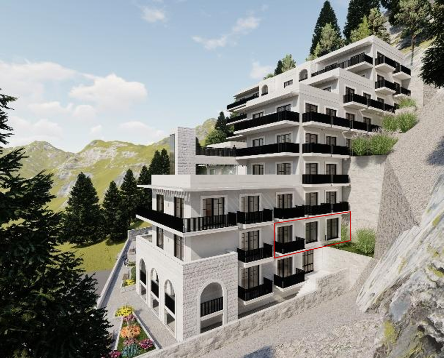 Montenegrina Residence - Apartman sa dve spavaće sobe - Terasa sa pogledom na more - #SU2-J3 15