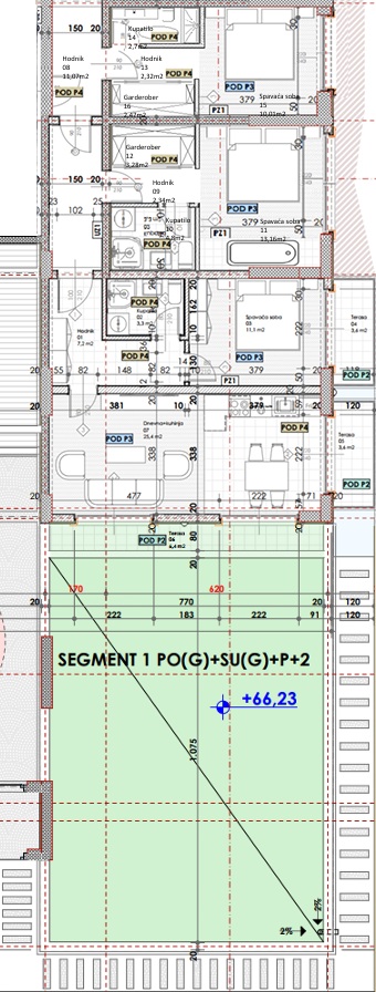 Montenegrina Residence - Penthouse sa tri spavaće sobe - Velika zelena terasa sa privatnim bazenom - #SU4-J1 12 Montenegrina Residence - Penthouse sa tri spavaće sobe - Velika zelena terasa sa privatnim bazenom - #SU4-J1 11