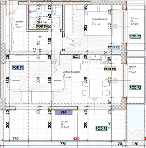 Montenegrina Residence - Apartman sa jednom spavaćom sobom - Terasa sa pogledom na more - #SU5-J2 27