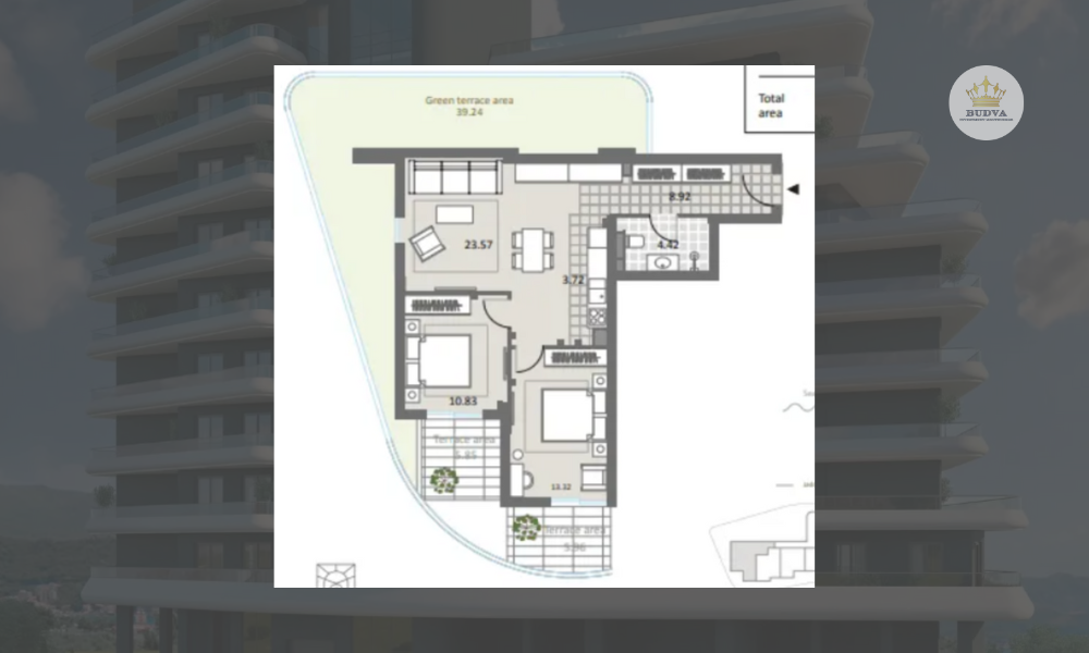 Bellemond Residence Montenegro - budva stanovi na prodaju _Jednosoban stan D166-408