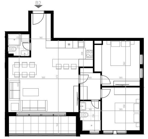 Podkošljun Residence - Apartman sa dve spavaće sobe - #B2 16 Podkošljun Residence - Apartman sa dve spavaće sobe - #B2 15