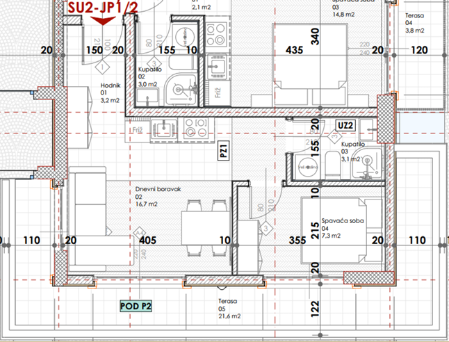 Montenegrina Residence - Apartman sa jednom spavaćom sobom - Terasa sa pogledom na more - #SU2-JP1/2 28 Montenegrina Residence - Apartman sa jednom spavaćom sobom - Terasa sa pogledom na more - #SU2-JP1/2 27