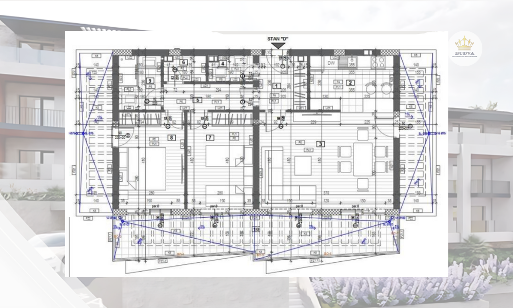 Apartments Kotor Residence - novo VIP Resort - Dvosoban stan #AD & #DD