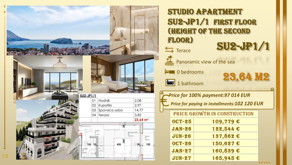 Montenegrina Residence - Studio Apartman Sa Terasom #SU2-JP1/1 19