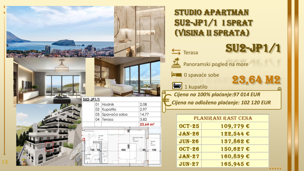 Montenegrina Residence - Studio Apartman Sa Terasom #SU2-JP1/1 17