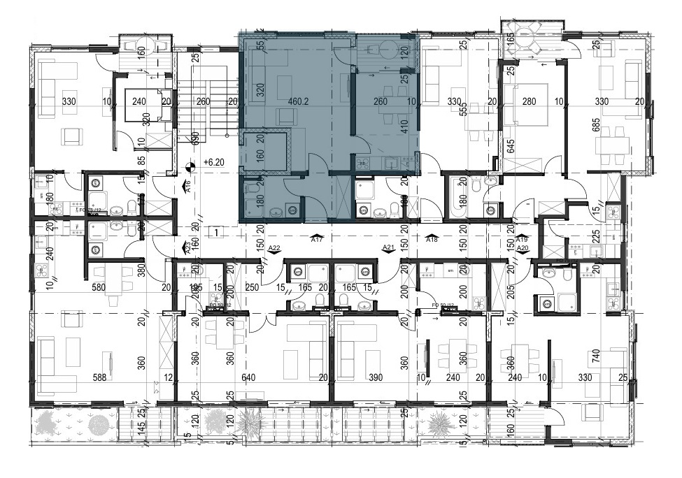 Palazzo Jaz - Jednosoban Apartman Površine 43,60m²- #A17 43