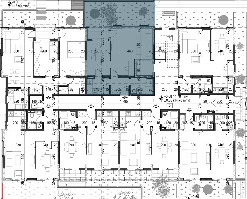 Palazzo Jaz - Jednosoban Apartman Površine 46m²- #B2 43