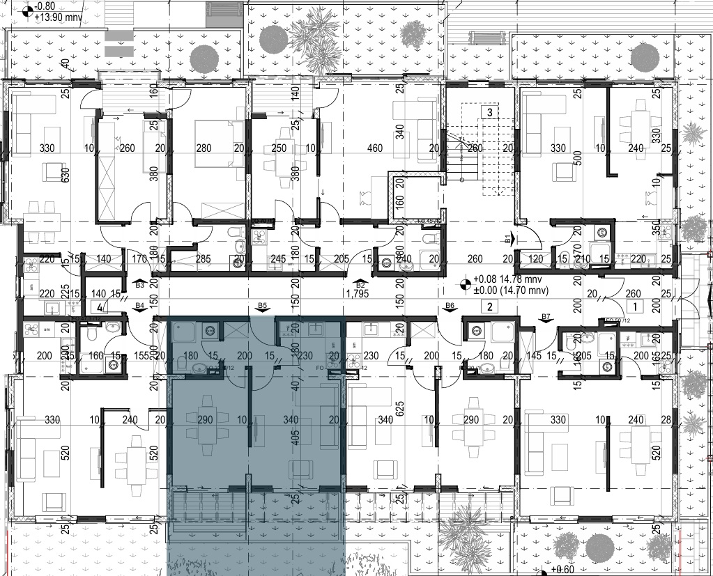 Palazzo Jaz - Jednosoban Apartman Površine 38,16m²- #B5 43