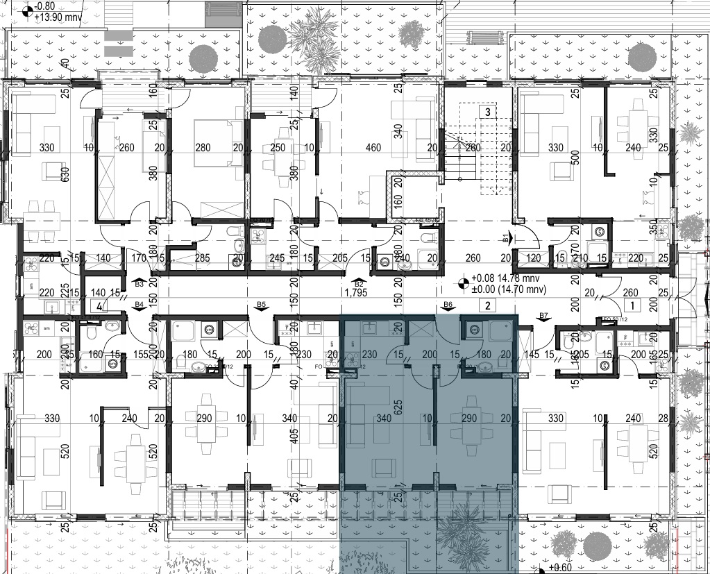 Palazzo Jaz - Jednosoban Apartman Površine 38,16m²- #B6 35