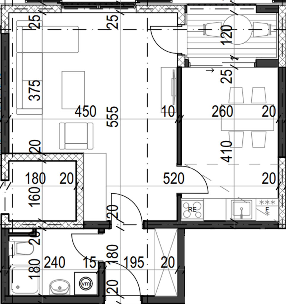 Palazzo Jaz - Jednosoban Apartman Površine 43,06m²- #A9 7