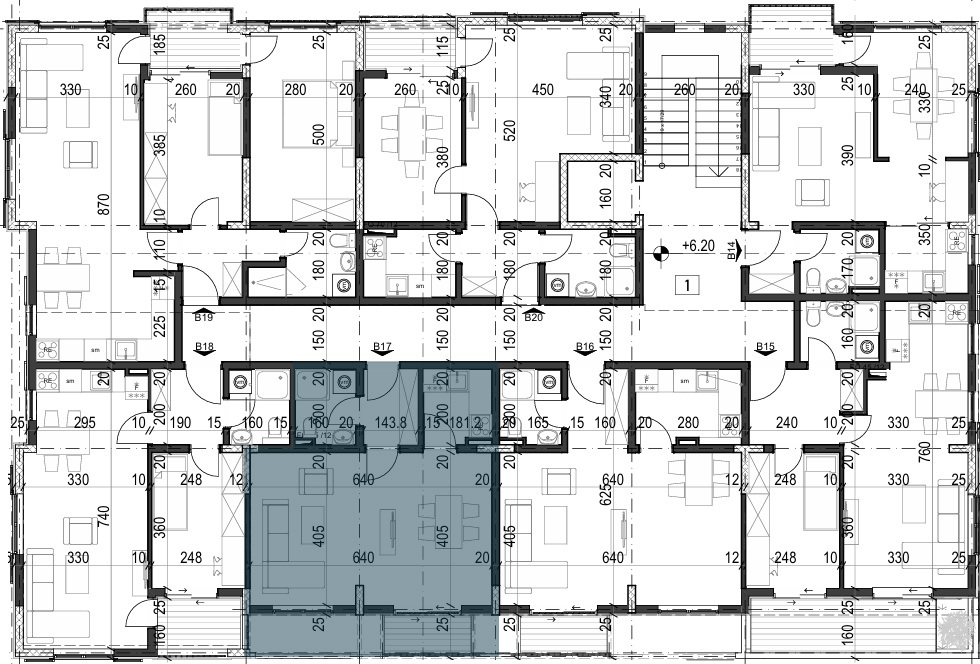 Palazzo Jaz - Jednosoban Apartman Površine 38,55m²- #B17 35