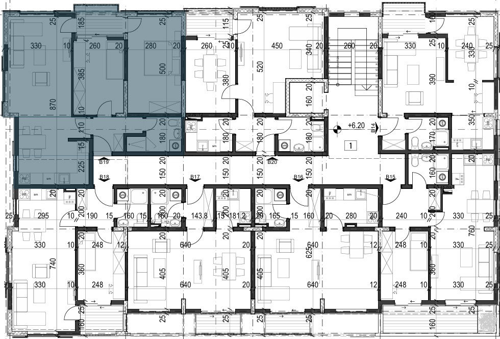 Palazzo Jaz - Dvosoban Apartman Površine 65,45m²- #B19 5