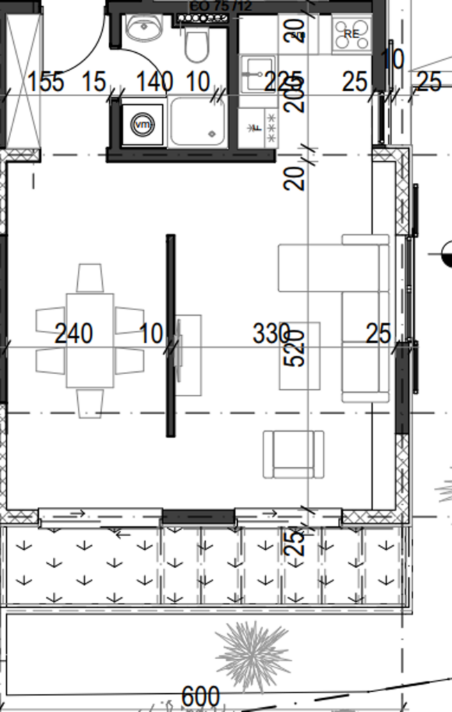 Palazzo Jaz - Jednosoban Apartman Površine 39,86m²- #A5 8 Palazzo Jaz - Jednosoban Apartman Površine 39,86m²- #A5 7