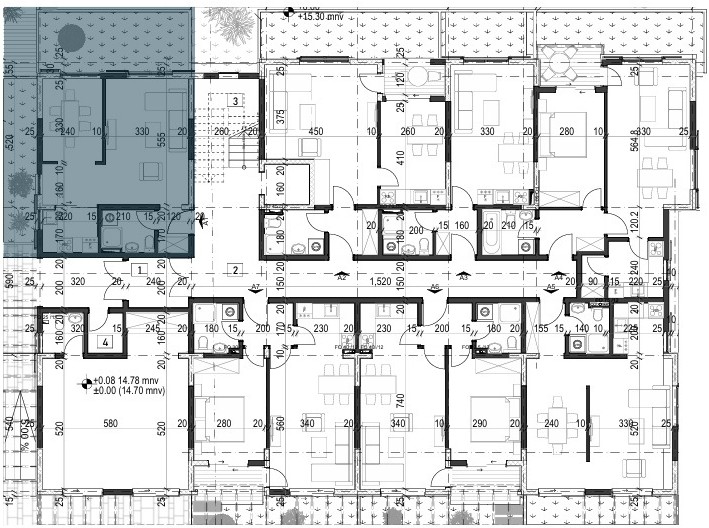 Palazzo Jaz - Jednosoban Apartman Površine 38,84m² - #A1 43