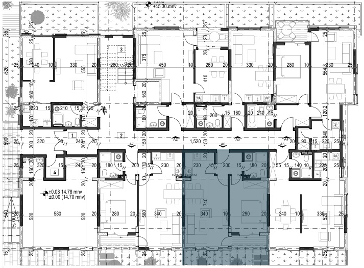 Palazzo Jaz - Jednosoban Apartman Površine 46,08m²- #A6 43