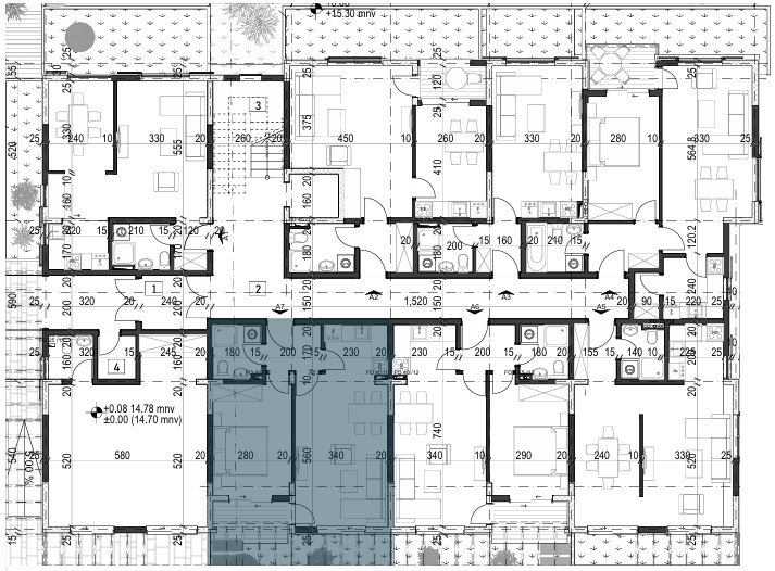 Palazzo Jaz - Jednosoban Apartman Površine 46,08m²- #A7 43