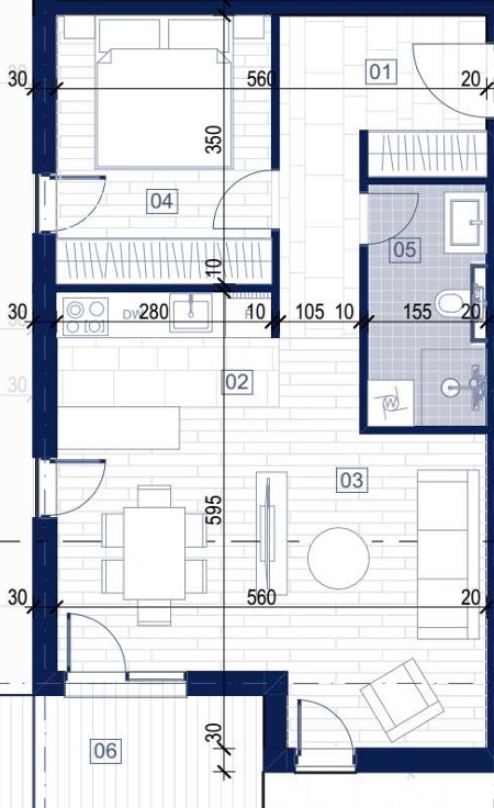 Novi VIP Resort Lastva - Apartman sa jednom spavaćom sobom - #B109 29