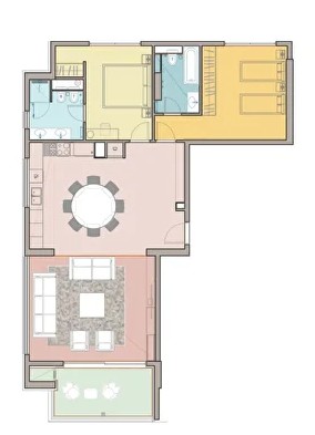Prva linija Bečići - Useljivo - Apartman sa dve spavaće sobe - 110m2 - Pogled na more - PD-15 8 Prva linija Bečići - Useljivo - Apartman sa dve spavaće sobe - 110m2 - Pogled na more - PD-15 7