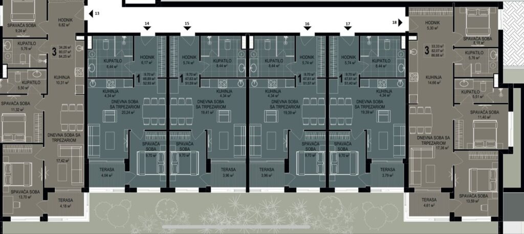 Sea Side Anatolia - Apartman sa jednom spavaćom sobom - Pogled na more - Bečići - #SS14 23