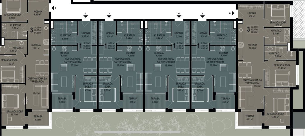 Sea Side Anatolia - Apartman sa jednom spavaćom sobom - Pogled na more - Bečići - #SS3 23