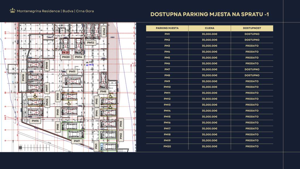 Montenegrina Residence - Apartman sa jednom spavaćom sobom - 49.01m2 - 1. sprat - Centralni pogled - #SU2-JP1/2 77