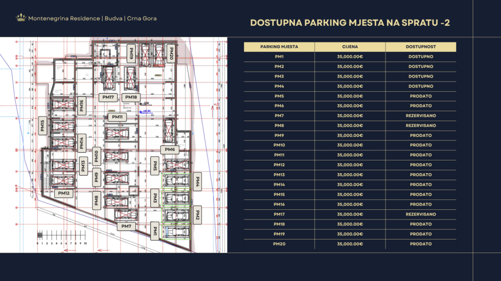 Montenegrina Residence - Apartman sa jednom spavaćom sobom - 49.01m2 - 1. sprat - Centralni pogled - #SU2-JP1/2 79