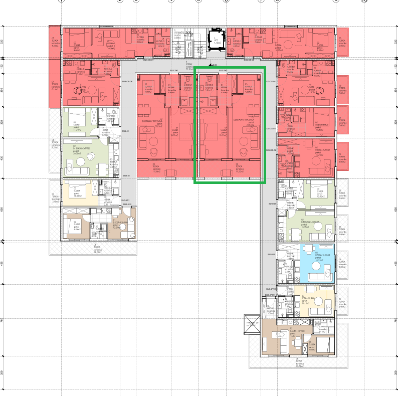 Montenegrina Residence - Apartman sa jednom spavaćom sobom - 66,02m2 - 2. sprat - Panoramski pogled na more - #SU3-TH2 64 Montenegrina Residence - Apartman sa jednom spavaćom sobom - 66,02m2 - 2. sprat - Panoramski pogled na more - #SU3-TH2 63