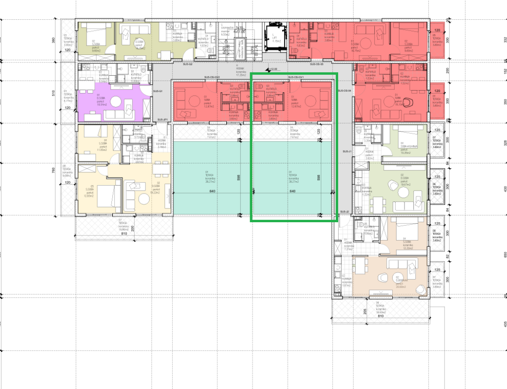 Montenegrina Residence - Studio apartman - 66,11m2 - 4. sprat - Velika zelena terasa sa zonom za odmor - #SU5-OS-03/2 57