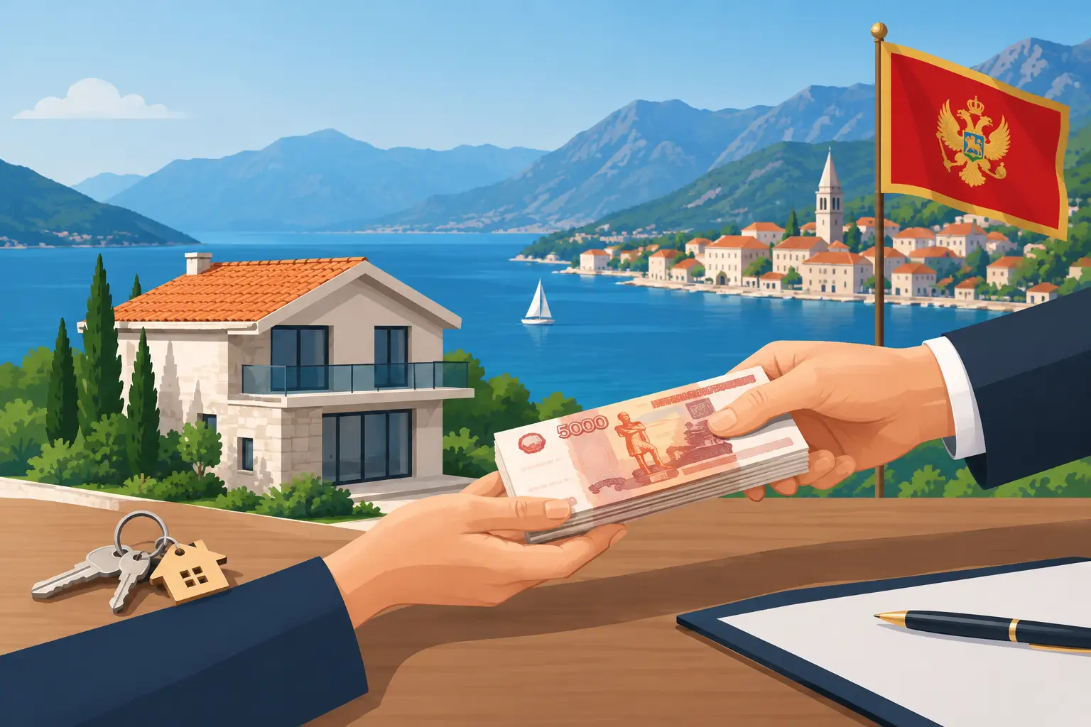 Plaćanje nekretnine rubljama u Crnoj Gori