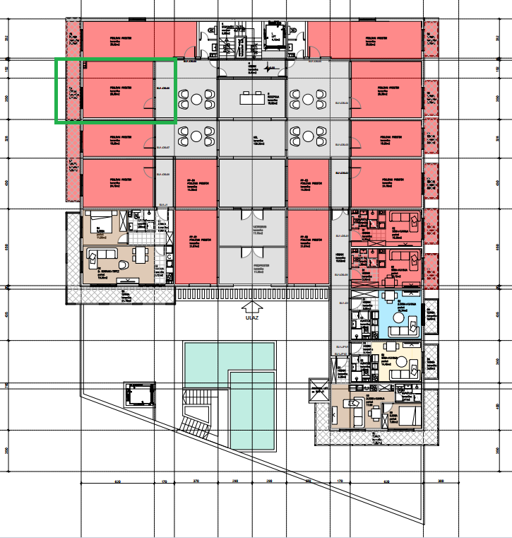 Montenegrina Residence - Poslovni prostor - 34.52m2 - Prizemlje - Bočni pogled na more - #SU1-OS-06 39