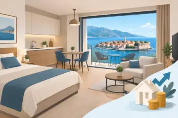 Useljivi studio apartman u Budvi za investiciju